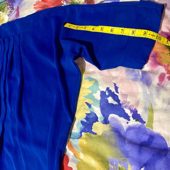 EUC American Apparel blue chiffon kimono - Picture 8 of 9